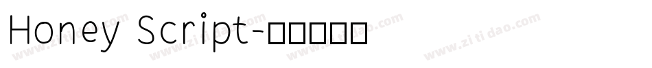Honey Script字体转换